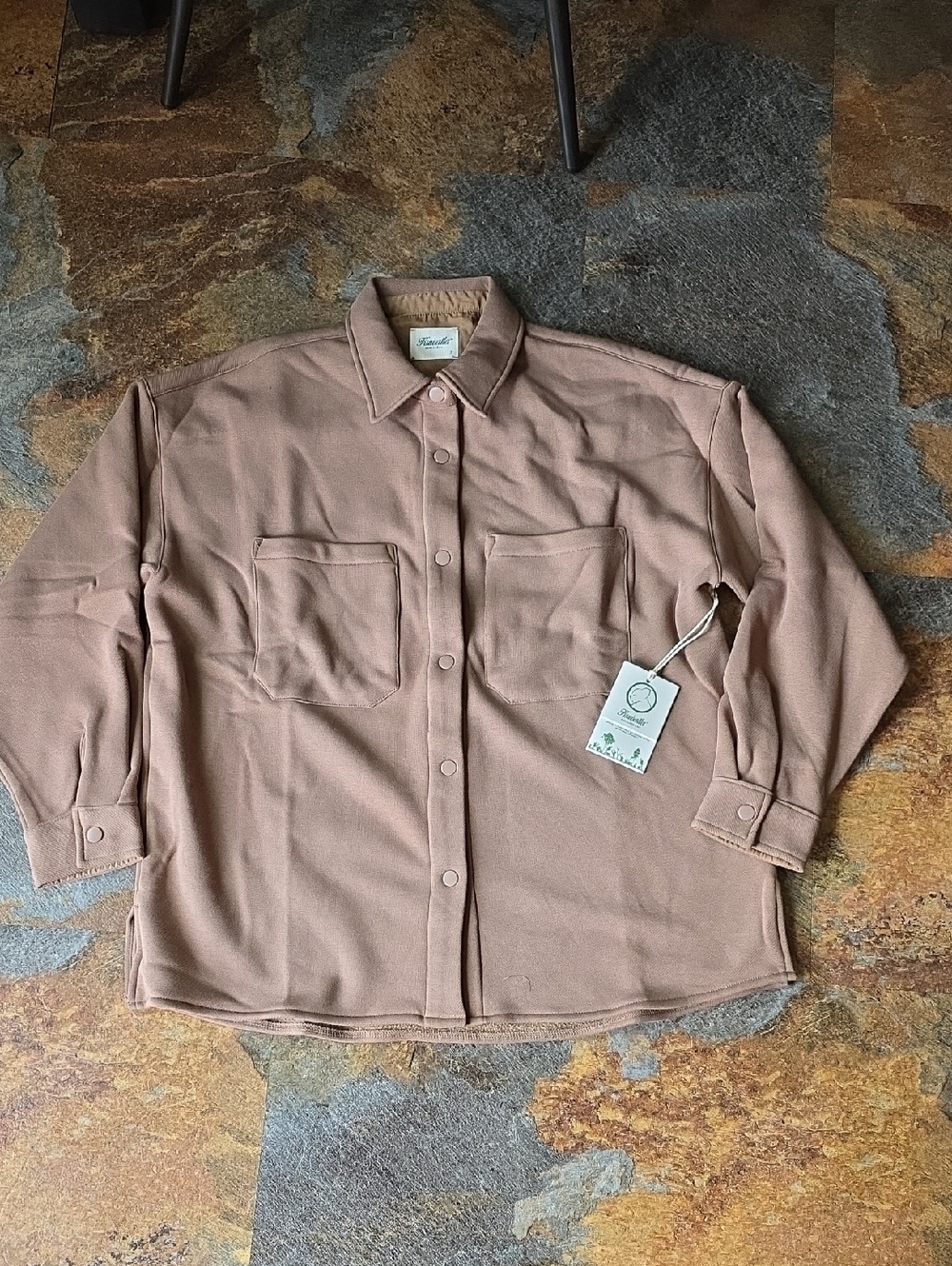 Kuwalla Tee Cloud Shacket S Almond